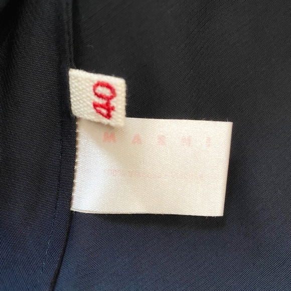 MARNI BLACK TUNIC SLEEVELESS FLOWY TANK TOP - S (IT40) - Picture 9 of 9